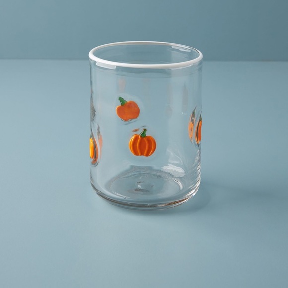 Anthropologie 🎃 Harvest Pumpkin Juice Glass. - Picture 13 of 15